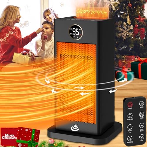 Verminget 1500W PTC Space Heater with 3D Flame and Humidifier