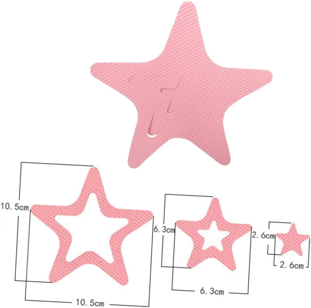 Yardenfun 12Pcs Star Shape Non-Slip Bath Stickers