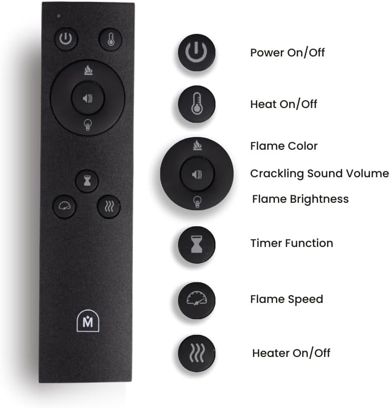 Modern Ember Skyline Smart Electric Fireplace