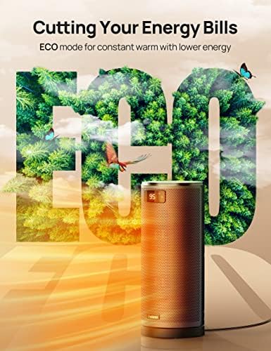 Rellorus Fast Heating Electric Space Heater with Remote and Thermostat 1