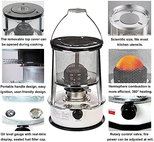 Kerosene Stove Heater 6L Portable Windproof Efficient for Tent and Camping