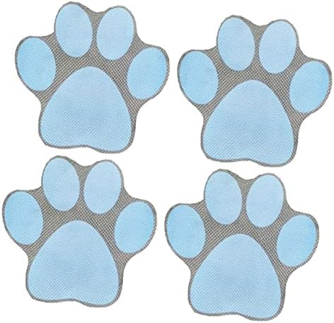 PRETYZOOM 4pcs Cartoon Dog Footprint Bathtub Decals