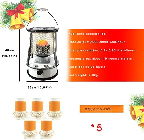 High-Efficiency Kerosene Heater with Fall Protection
