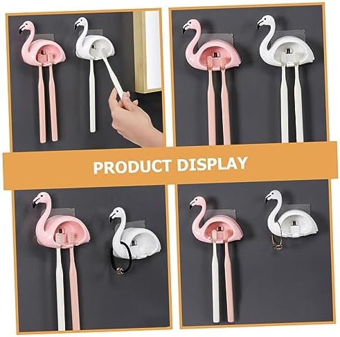 Homoyoyo Pink Flamingo Electric Toothbrush Wall Mount Holder 1