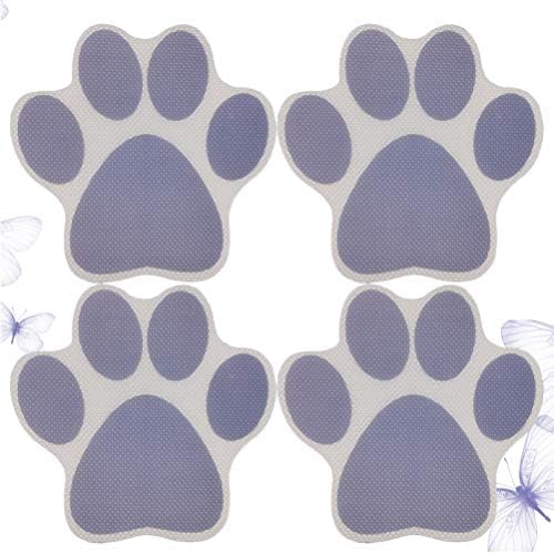 Cabilock 4pcs Cartoon Dog Footprint Bath Stickers - Safe and Fun for Kids