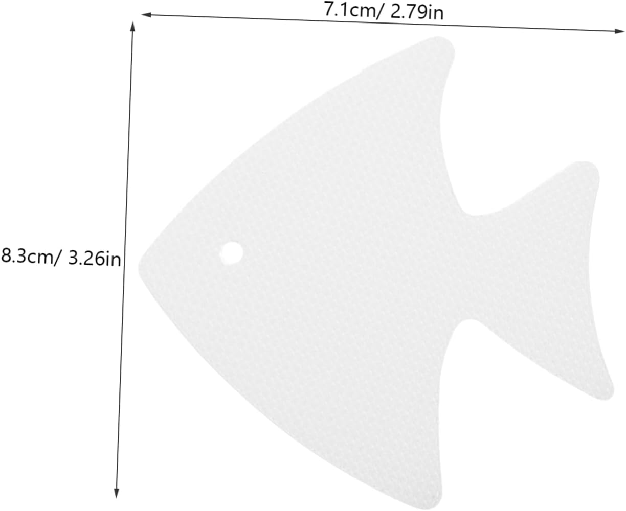Ciieeo 12pcs Fish Style Bathtub Stickers