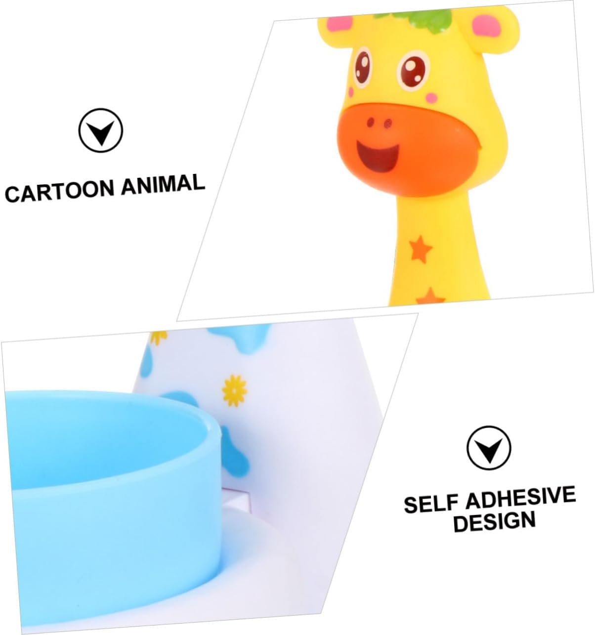 IMIKEYA Cartoon Animal Toothbrush Holder Set