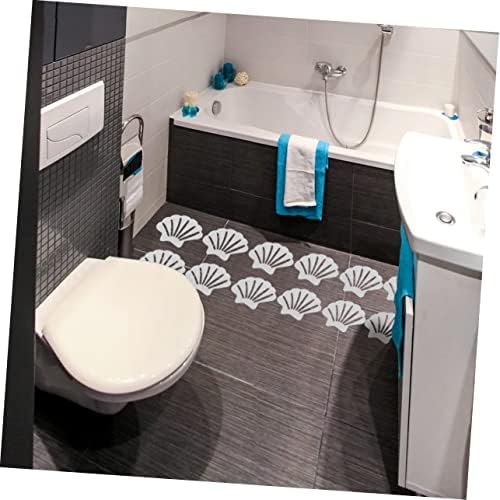 LIFKOME Anti-Slip Bath Stickers with Flower Shell Design