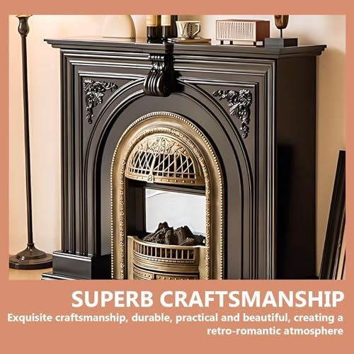 Aihm-Lon Electric Fireplace with Retro Arch Design and Remote Control 1