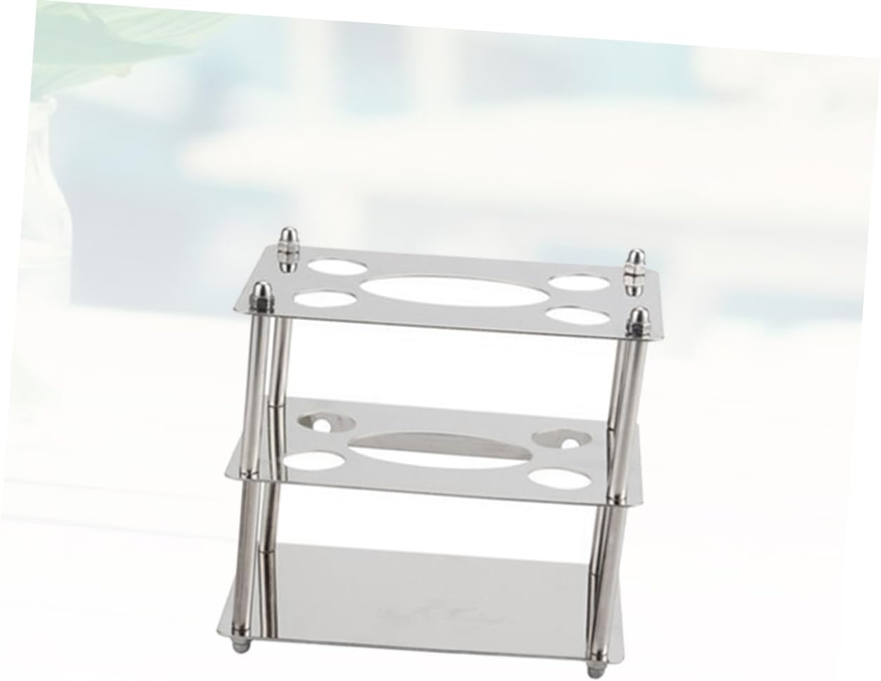 Stainless Steel Toothbrush Holder with Toothpaste Rack