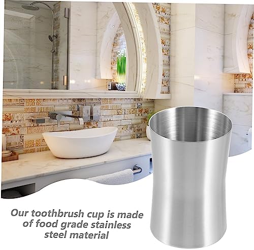 Yardenfun Modern Stainless Steel Toothbrush Cup
