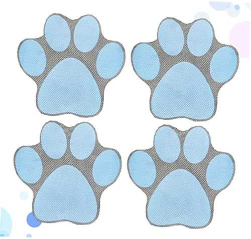 PRETYZOOM 4pcs Cartoon Dog Footprint Bathtub Decals