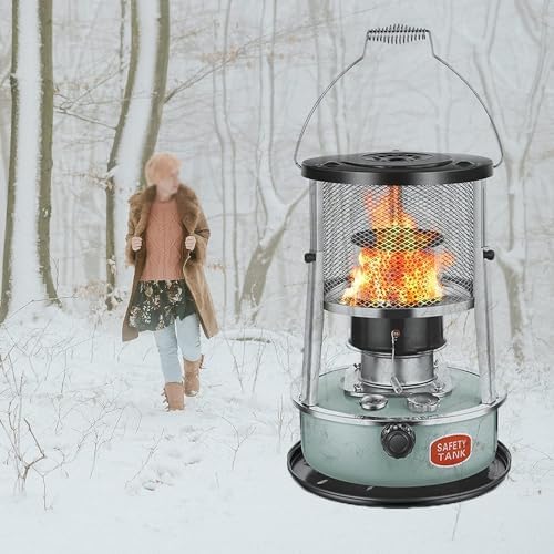 Adjustable Kerosene Stove Heater with Glass Chimney