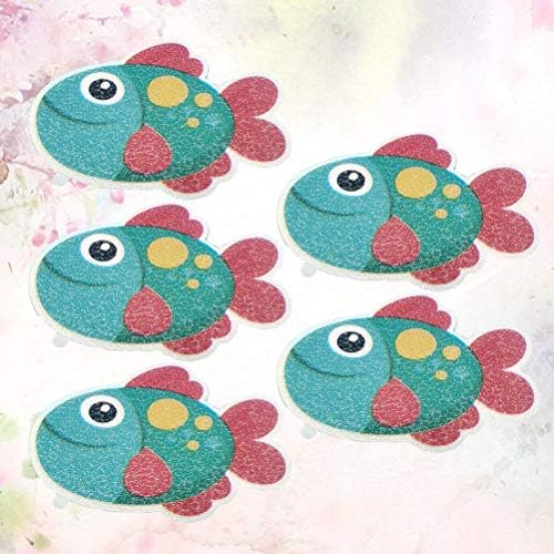 Cabilock 5pcs Bathtub Stickers Non-Slip Puzzle
