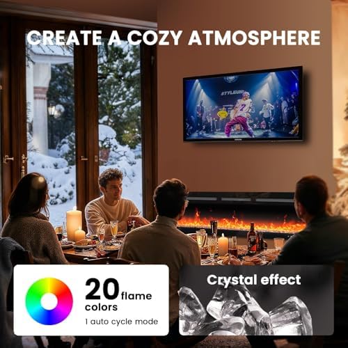 Silonn 50 Smart Electric Fireplace with App Control