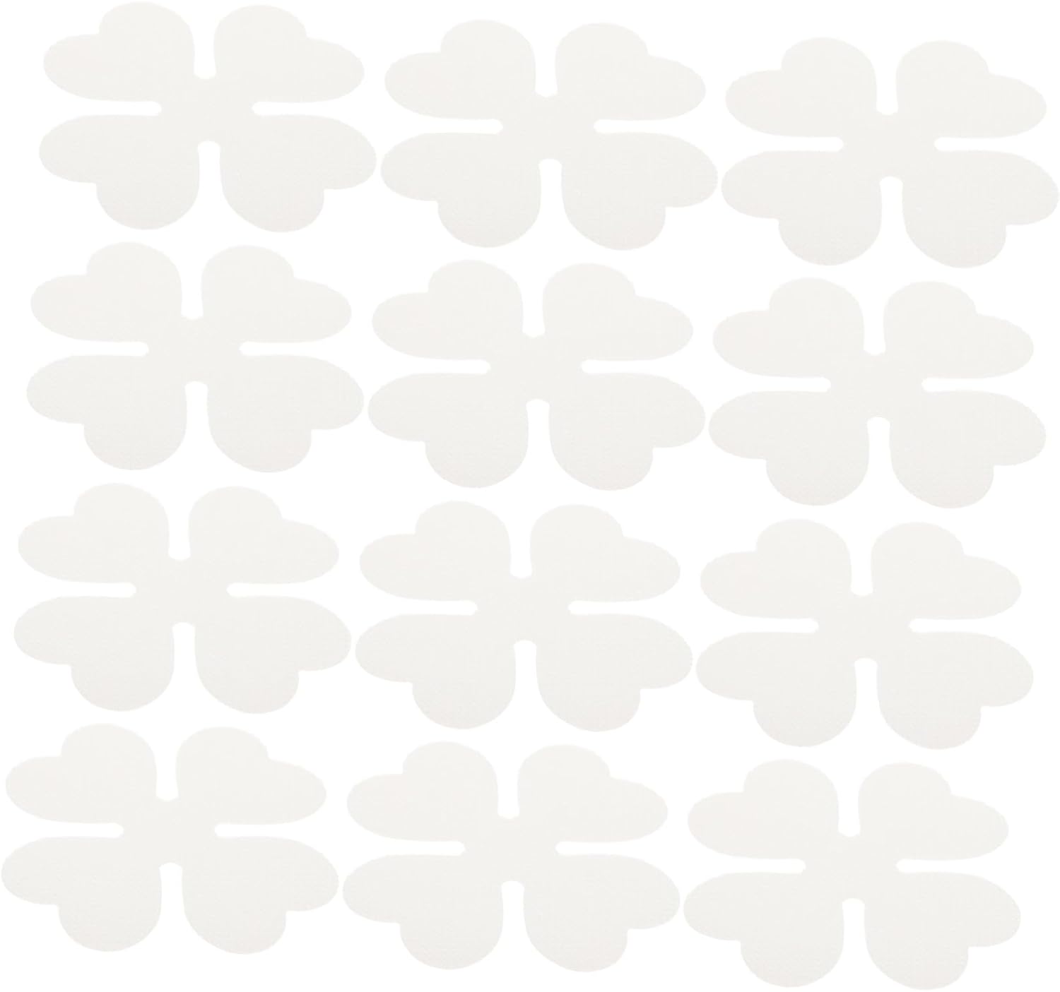 Zerodeko 12pcs Floral Non-Slip Bathtub Stickers