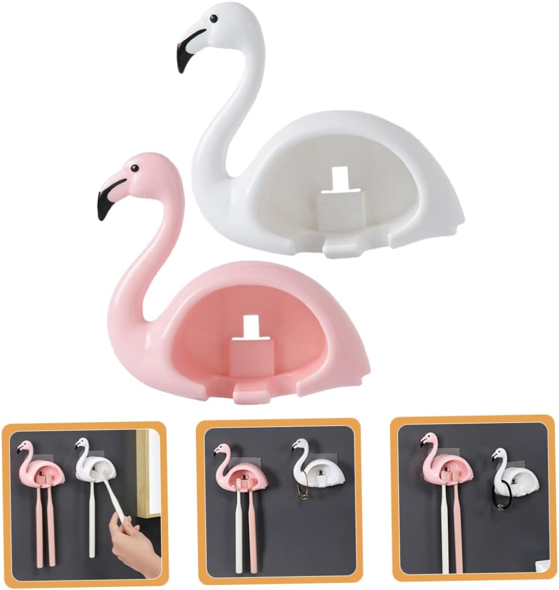 Beatifufu Wall Mounted Toothbrush Holder for Bathroom