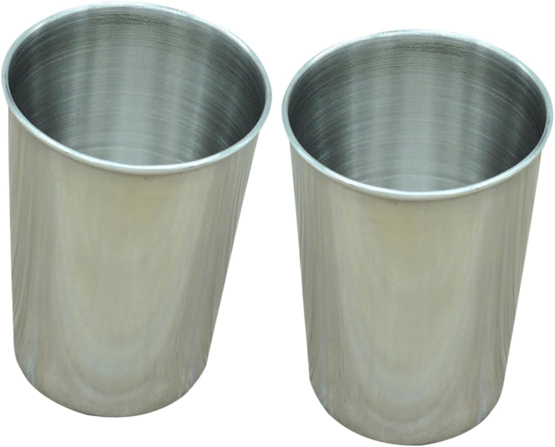 LIFKOME 2Pcs Stainless Steel Water Tumbler Cup