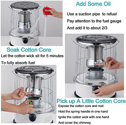ZYFC 9000BTU Kerosene Heater Portable Indoor Camping