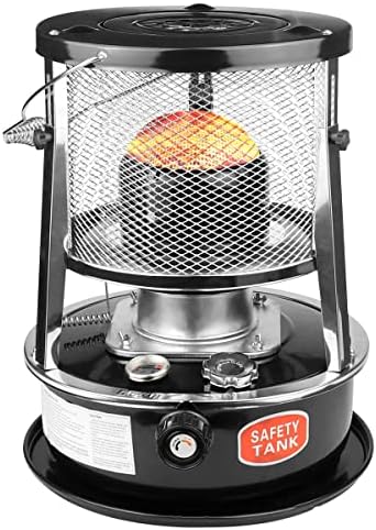 TESZON Kerosene Heater for Indoor Outdoor Adjustable Height 45L Black
