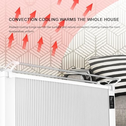 Wall Mounted Space Heater with Carbon Fiber and Auto Shutoff