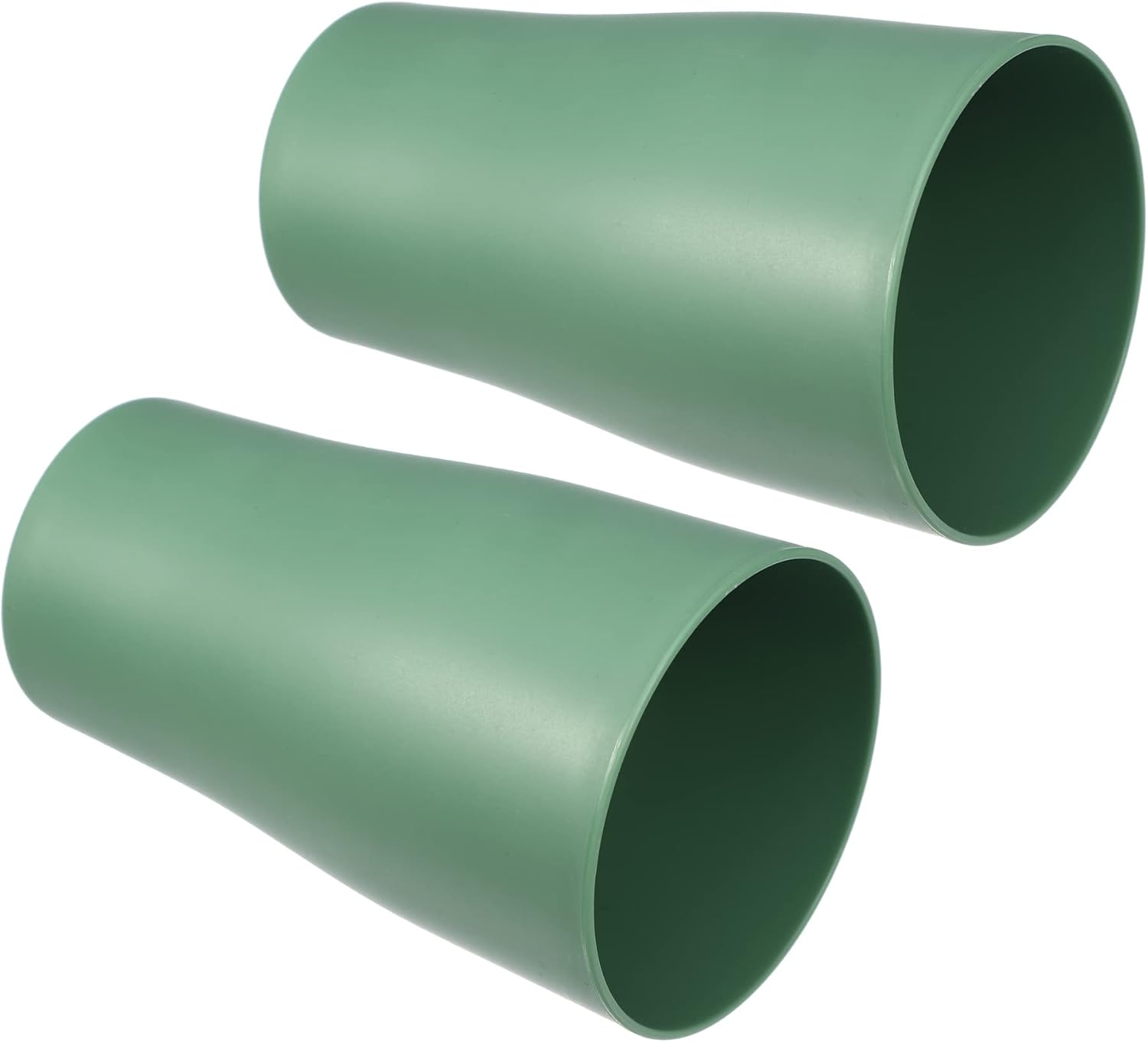 VOCOSTE 2pcs Green Bathroom Toothbrush Tumblers