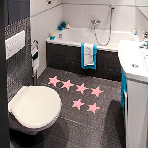Garneck 4 Sets Self-Adhesive Star Stickers for Bathtubs and Floors
