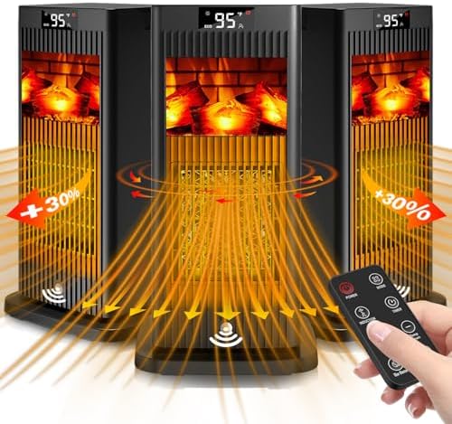 Ravensburge Space Heater with 3D Flame Effect