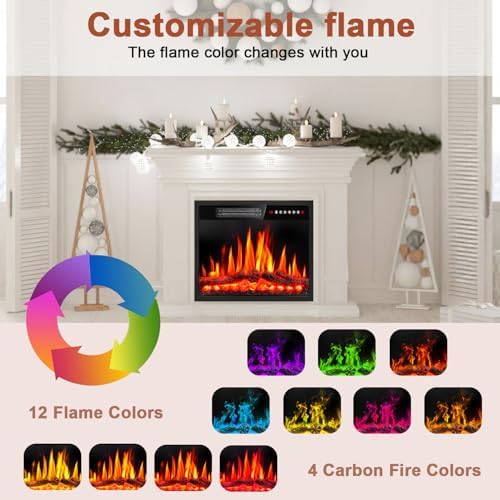 PRETZI 23 Inch Electric Fireplace with Remote Touch Screen 1