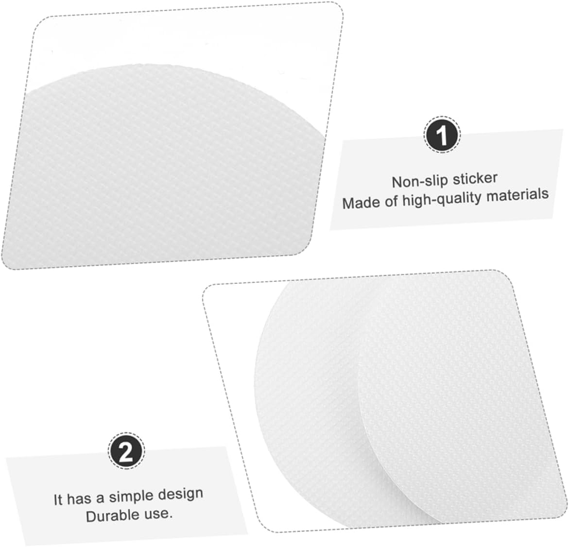 PRETYZOOM Non-Slip Bath Stickers 20pcs