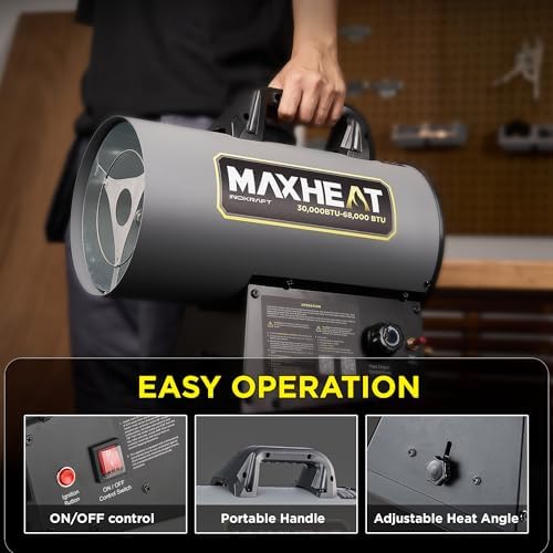 InoKraft Maxheat MH68 Propane Heater 68000 BTU Portable for Garage