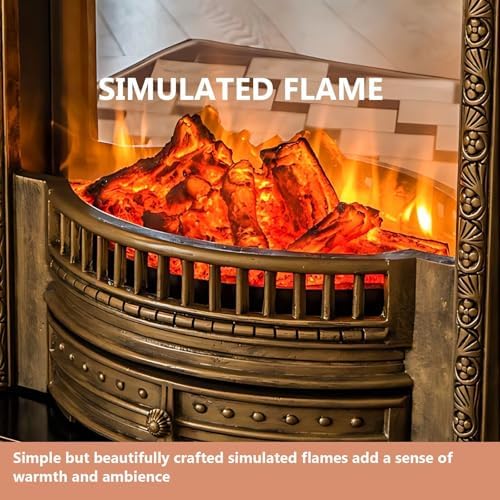 Aihm-Lon Electric Fireplace with Retro Arch Design and Remote Control 1