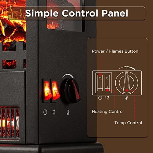 TURBRO Suburbs TS17Q Electric Fireplace Stove
