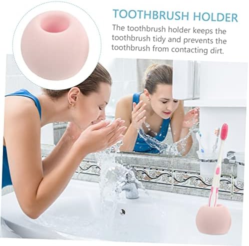LIFKICH 3pcs Diatomite Toothbrush Holder Modern Sturdy Easy to Clean