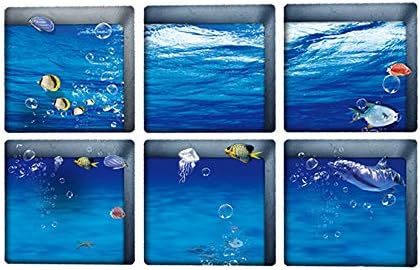 AILEGOU 3D Non-Slip Bathtub Stickers with Fishes
