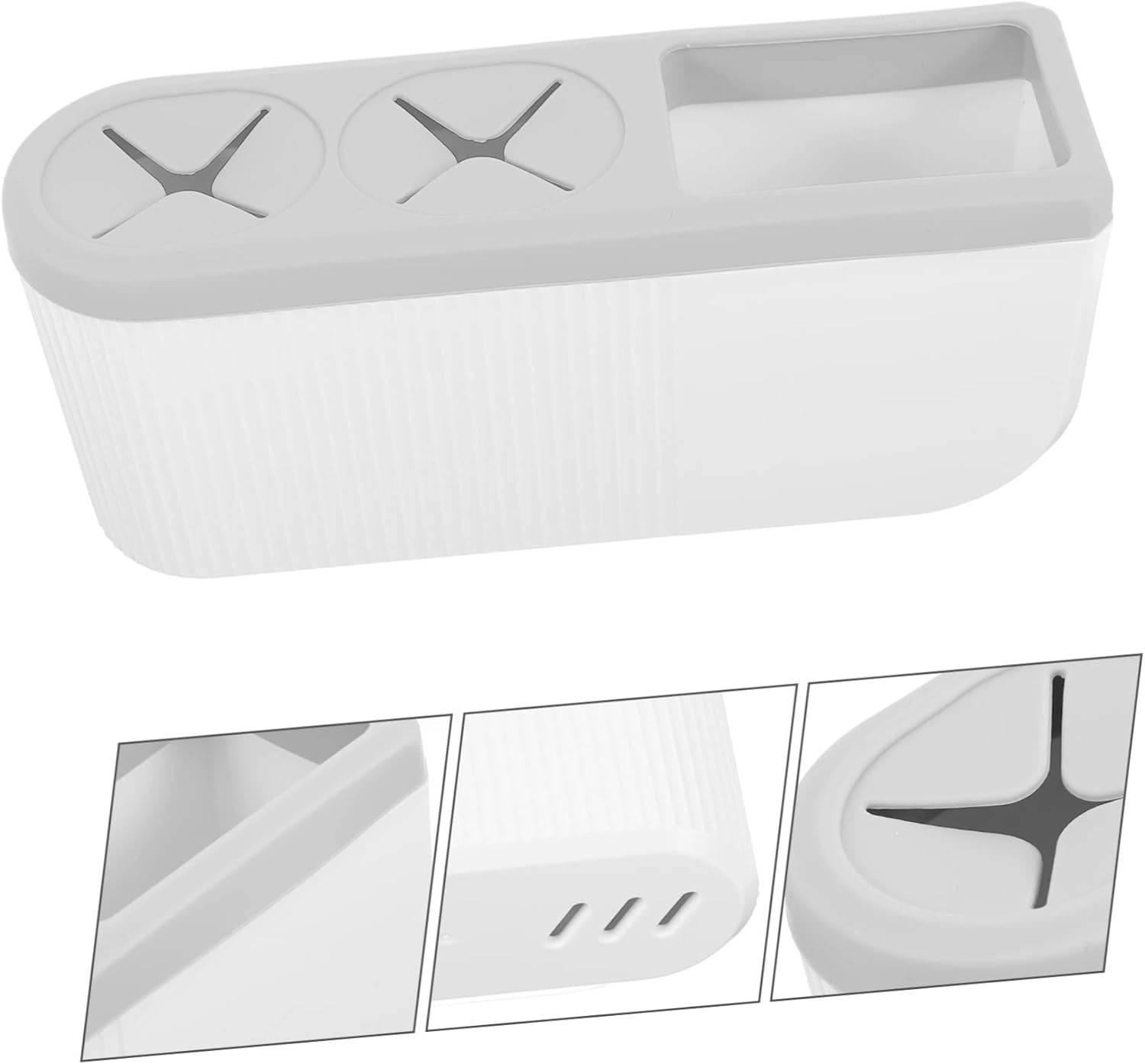 IWOWHERO Wall Mounted Toothbrush Holder