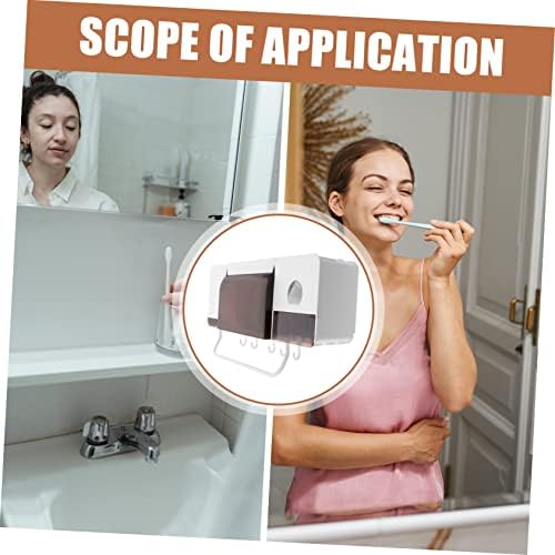PRETYZOOM Wall-Mounted Toothbrush Holder for Adults and Kids