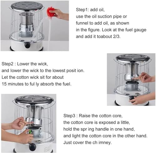 MDybf Kerosene Stove Heater 6L Adjustable Flame