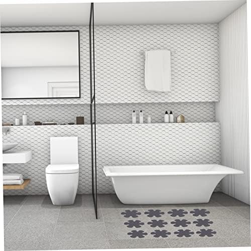 Yardenfun 20Pcs Flower Shaped Non-Slip Bathroom Stickers