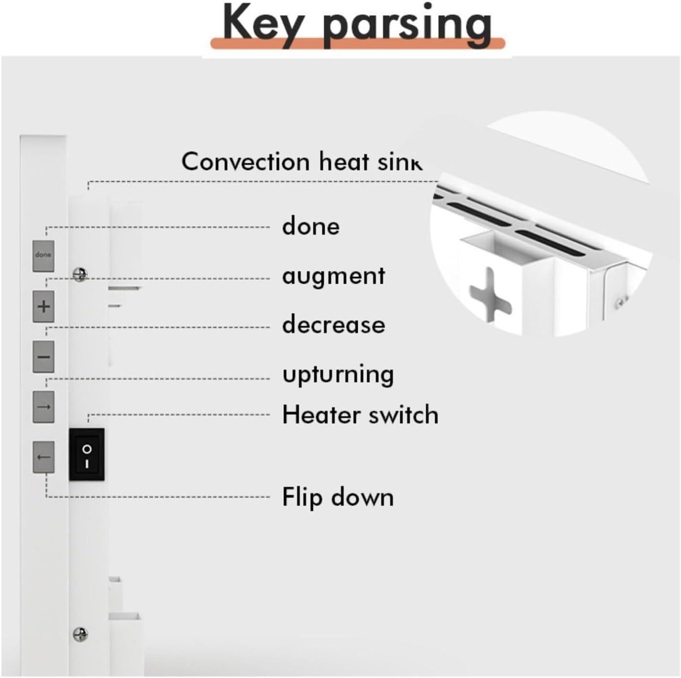Dandanm Wall Heater Panel - Energy Efficient 800W Convection Heater 1