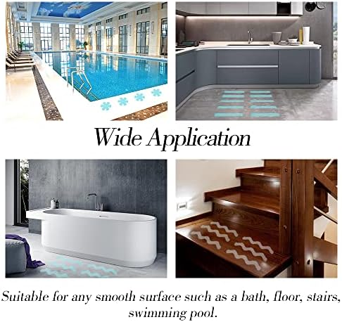 FULANDL 58PCS Non Slip Bathtub Stickers Set