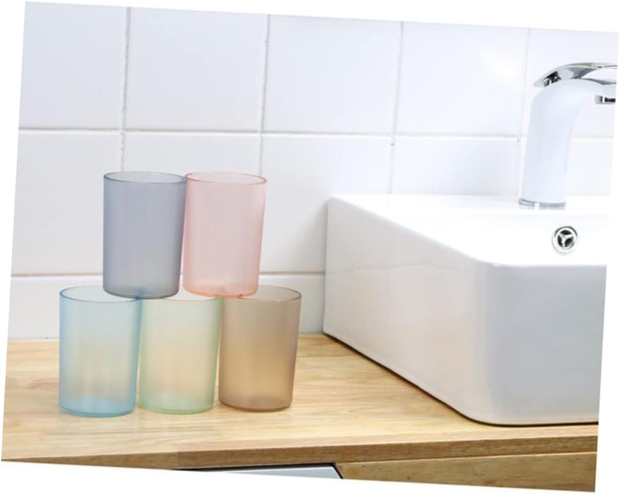 Anneome Transparent Toothbrush Cup Multifunctional Gargle Mug