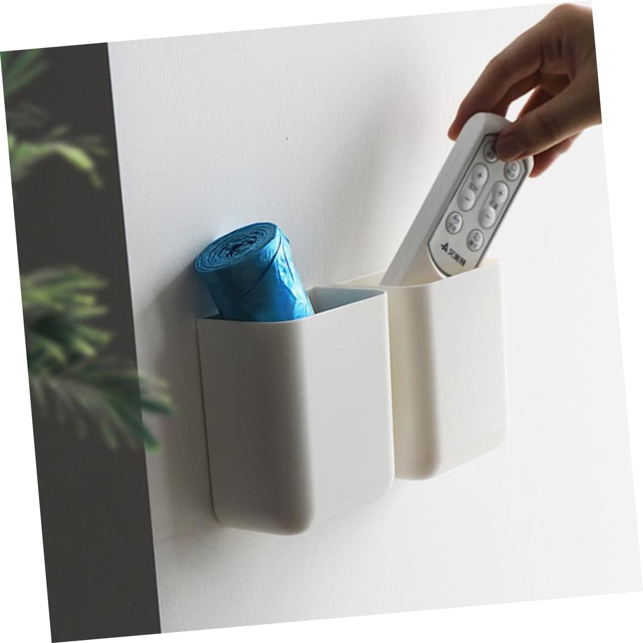 LIFKOME Wall Mounted Toothbrush Holder Stand
