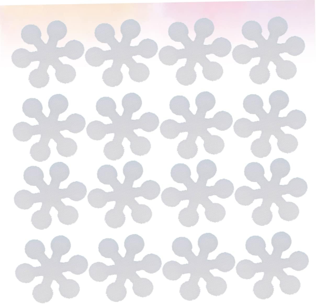 Mobestech 20Pcs Snowflake Non-Slip Bath Treads Adhesive Stickers