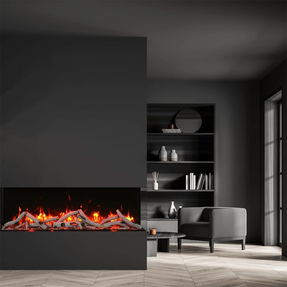 Amantii 60-Inch True View Slim Electric Fireplace with WiFi