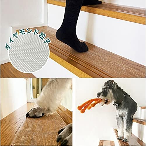 WLWLEO Anti-Slip Stair Treads 15 Pack 4x24in