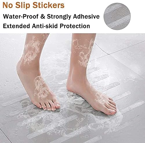 V-TOP 2 Pack Tub Stopper with 30 Non Slip Stickers