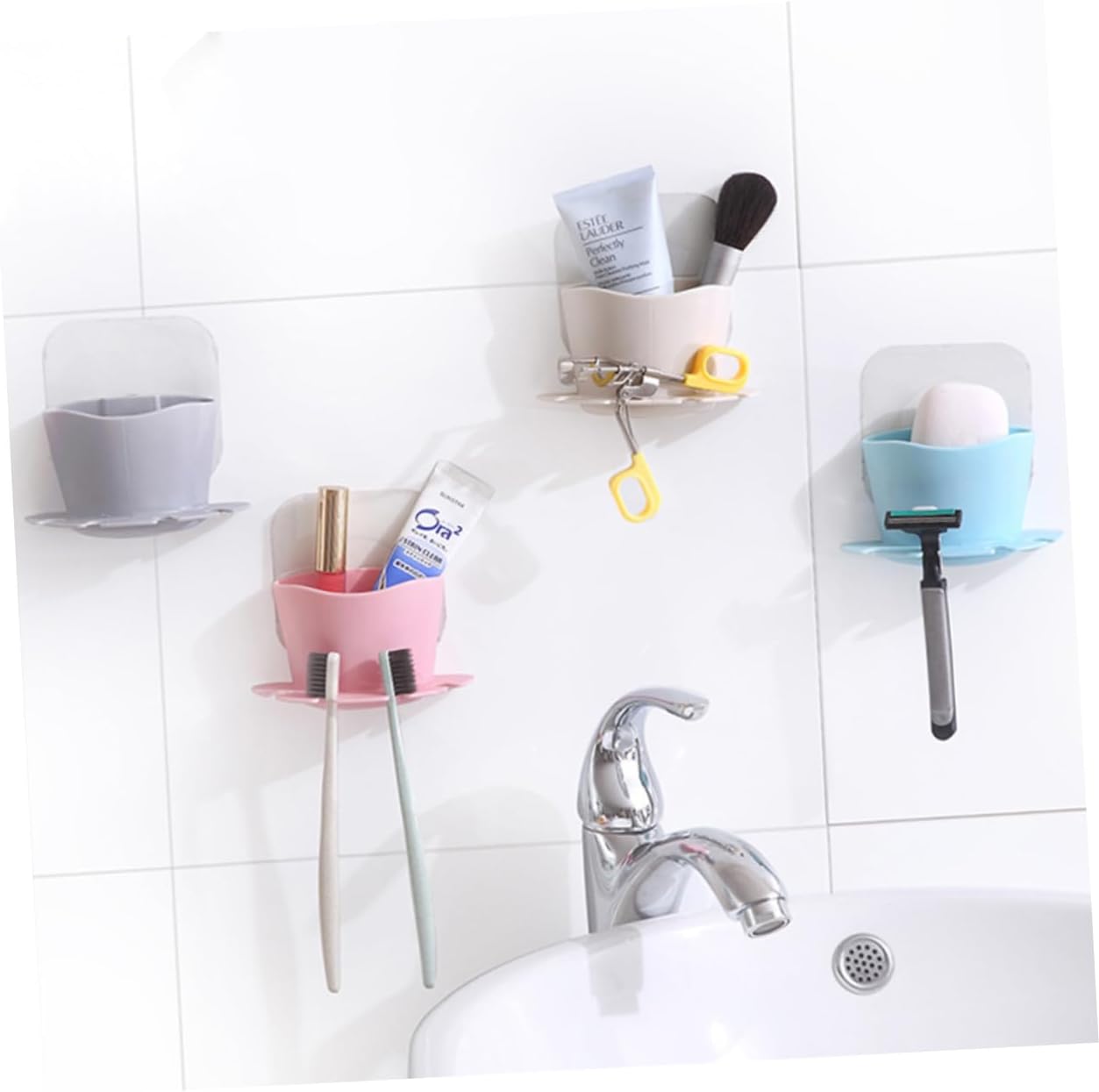 UTHCLO Shower Toothbrush Holder with Suction Cup 1