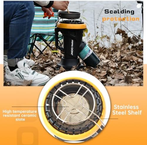 JNDO Portable Propane Heater 4000-BTU Camping Fishing Outdoor Indoor