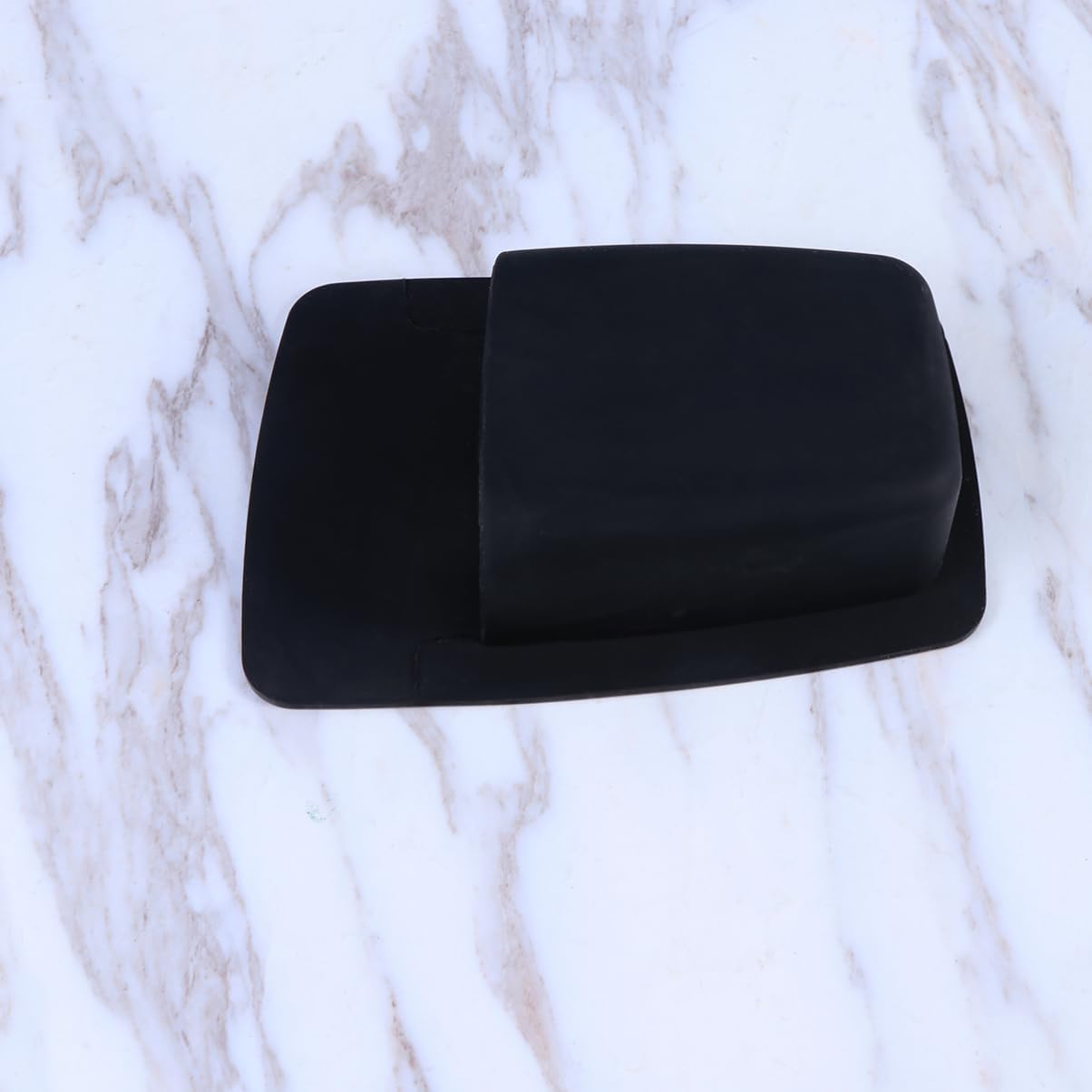 UTHCLO Silicone Razor Holder Bathroom Organizer Wall Mounted Storage Black